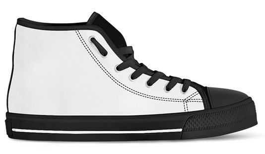 High Top Shoes Side View